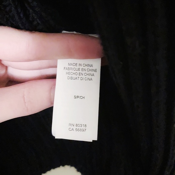 Lucky Brand open black cardigan with trim - Picture 10 of 11